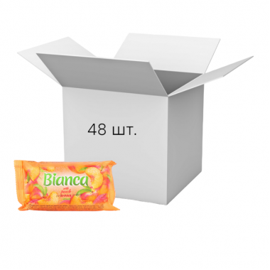 Упаковка мило Bianca з ароматом персика 140 г х 48 шт.