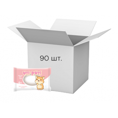 Упаковка дитяче мило Уті-Путі Собака з екстрактом ромашки 75 г х 90 шт.