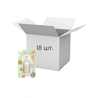 Упаковка дитячого рідкого мила Shik Kids Happy Sweets 500 мл х 18 шт.