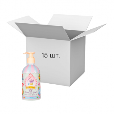 Упаковка дитяче рідке мило Shik Kids Happy Sweets з дозатором 500 мл х 15 шт.