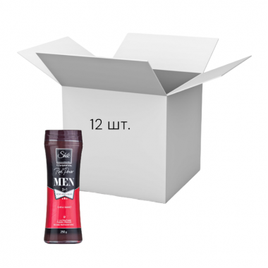 Упаковка гелю для душу Шик Men Red Power 250мл х 12 шт.
