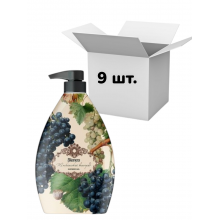 Упаковка гель для душу Shik Bianca Tuscan Aroma Fantasy Shower Gel Тоскана з екстрактом винограду та олії ши 1 л х 9 шт.