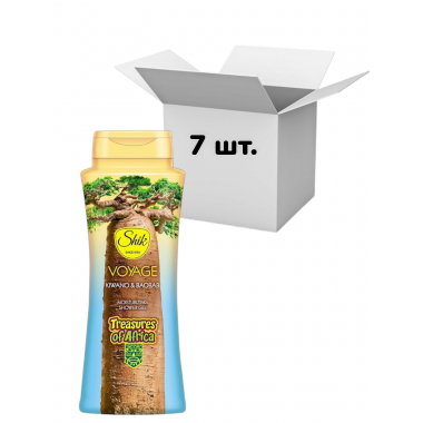 Упаковка гель для душу Шик Voyage Treasures of Africa Kiwano&baobab 600 мл х 7 шт.