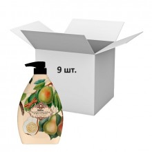 Упаковка гель для душу Bianca Florentine aroma fantasy з екстрактом груші та олією кориці 1 л х 9 шт.