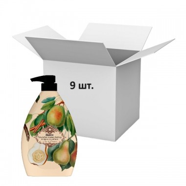 Упаковка гель для душу Bianca Florentine aroma fantasy з екстрактом груші та олією кориці 1 л х 9 шт.