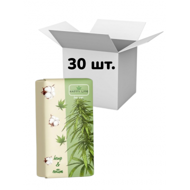 Упаковка мило Happy Life Конопля і бавовна, 180 г х 30 шт.