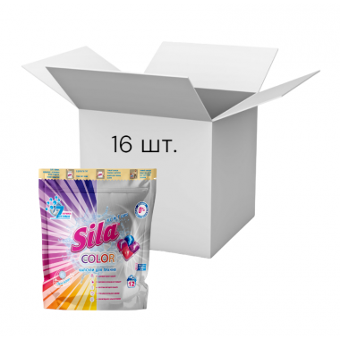 Упаковка капсули для прання Sila Color 12 прань х 16 шт.