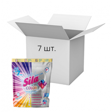 Упаковка капсули для прання Sila Color 35 прань х 7 шт.