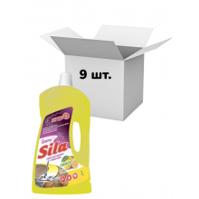 Упаковка засіб для миття підлоги та інших поверхонь Sila Лимон 1л х 9 шт.