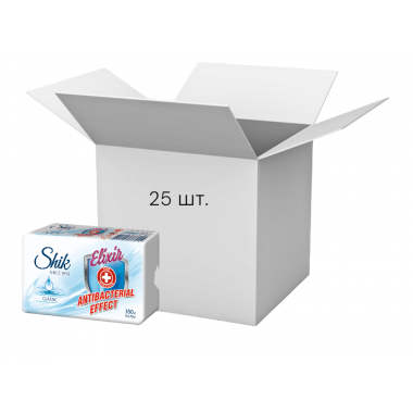 Упаковка мила Shik Elixir Antibacterial Effect Classic екопак 350 г х 25 шт.
